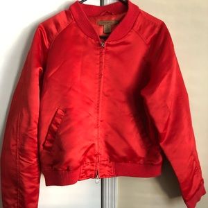 Red Bomber Jacket